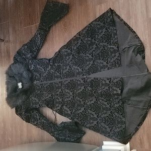 Killstar Evarose Brocade Coat